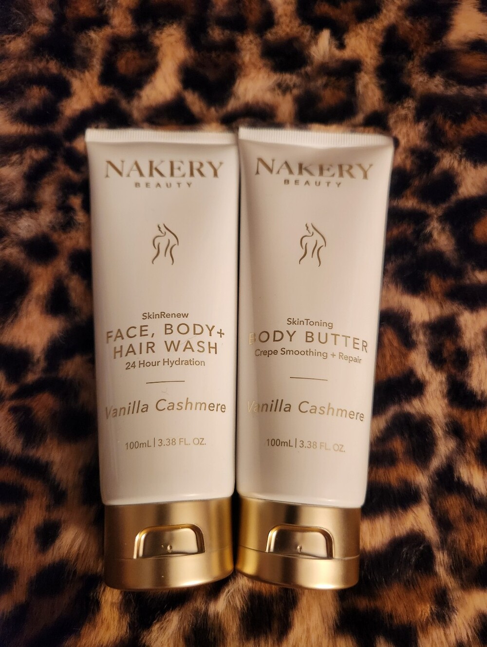 Nakery Vanilla Cashmere Body Butter And Wash Set Of 2 NEW